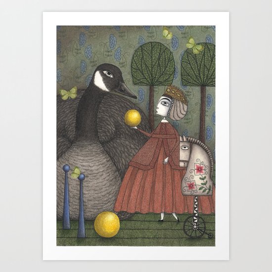 There Once was a Goose Art Print