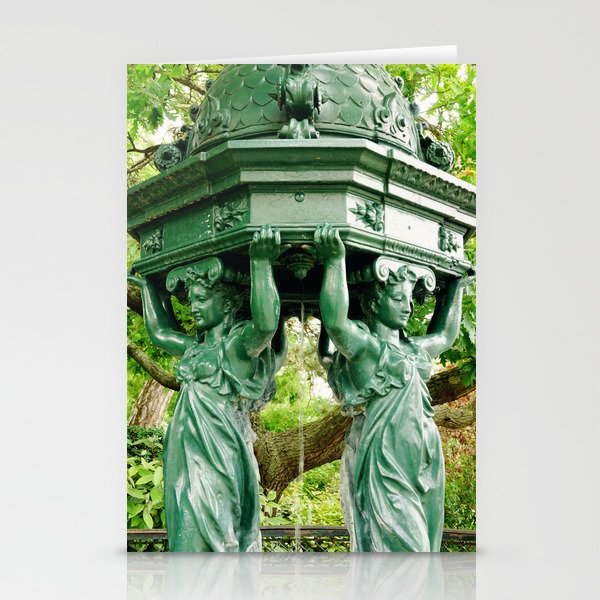 Parisian fountains Stationery Cards