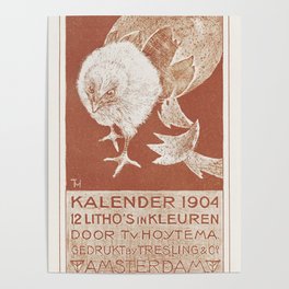 Aankondiging voor kalender 1904 Poster