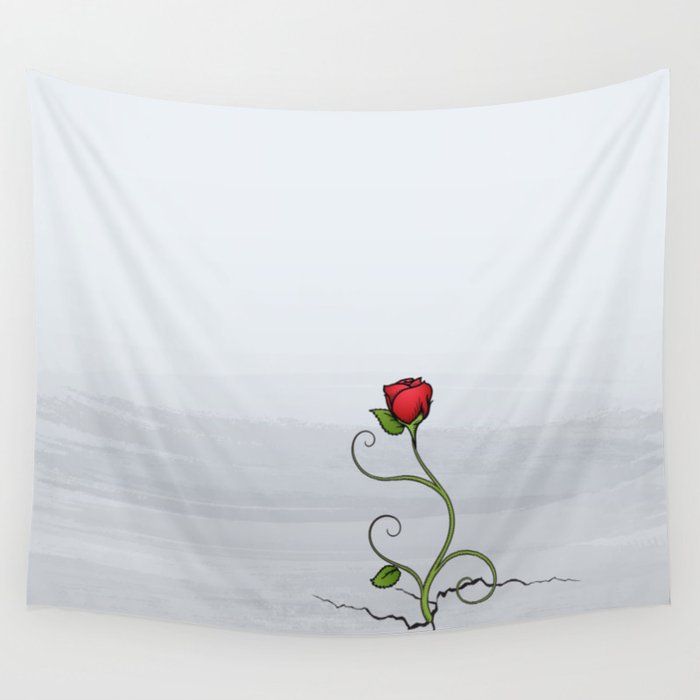 How to hang hotsell tapestry on concrete wall