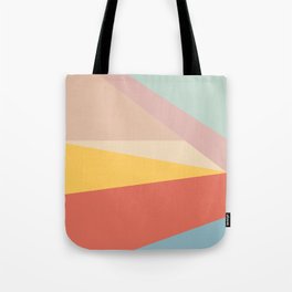 Retro Abstract Geometric Tote Bag