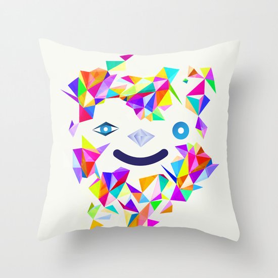 Chromatic character Throw Pillow