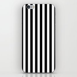 Abstract Black and White Vertical Stripe Lines 10 iPhone Skin