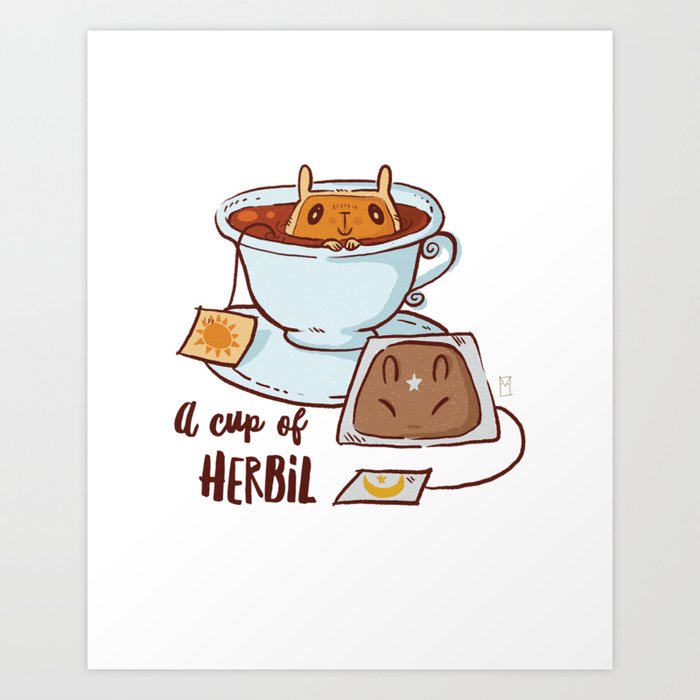 Cup of Gerb collection - Herbils Art Print