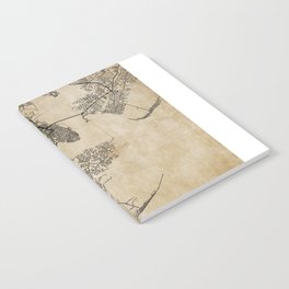 Charleston us vintage map Notebook