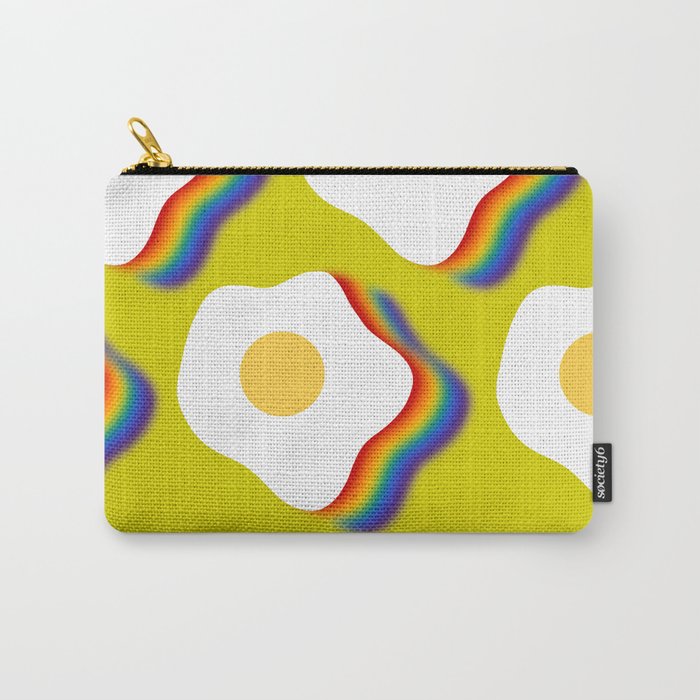 Rainbow fried egg pattern 7 Carry-All Pouch