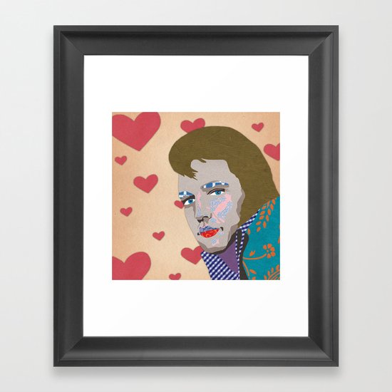 love the king Framed Art Print