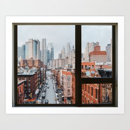 New York City Window Art Print