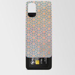 Pink blue geometric pattern Android Card Case