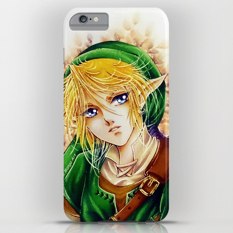 Link The Legend Of Zelda By Suki Manga Art Iphone Case By Sukimangaart Society6