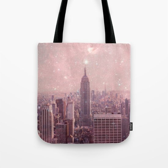 Stardust Covering New York Tote Bag