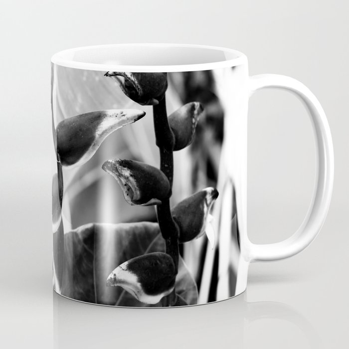 Helicona Rostrata Black And White Coffee Mug