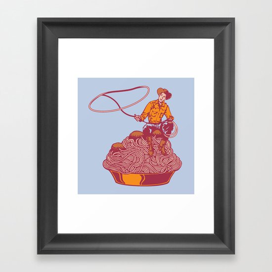 Spaghetti Western Framed Art Print