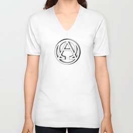 Alpha and Omega Symbol. From beginning to end V Neck T Shirt