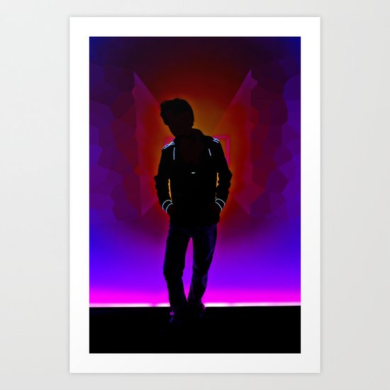 The Backlit Kid Art Print