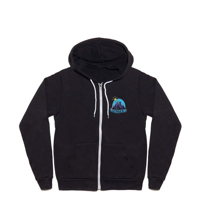 Denver Skyline Full Zip Hoodie