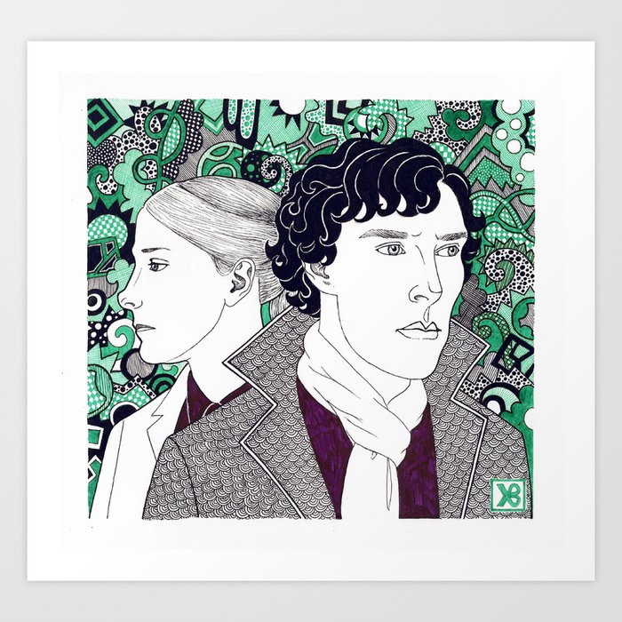 Sherlock&Molly Art Print