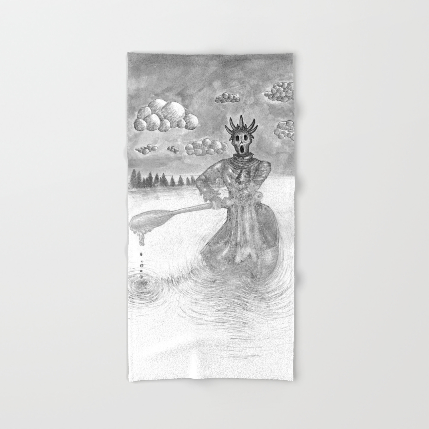 Draugen Draugr Norse Mythological Creature Hand Bath Towel By Varvagartwork Society6