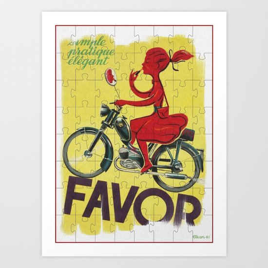 Favor Retro Poster Art Print