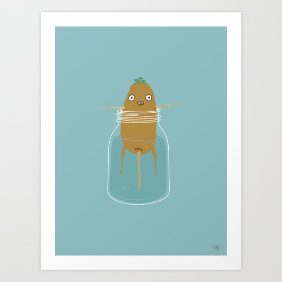 Potato Growth Art Print