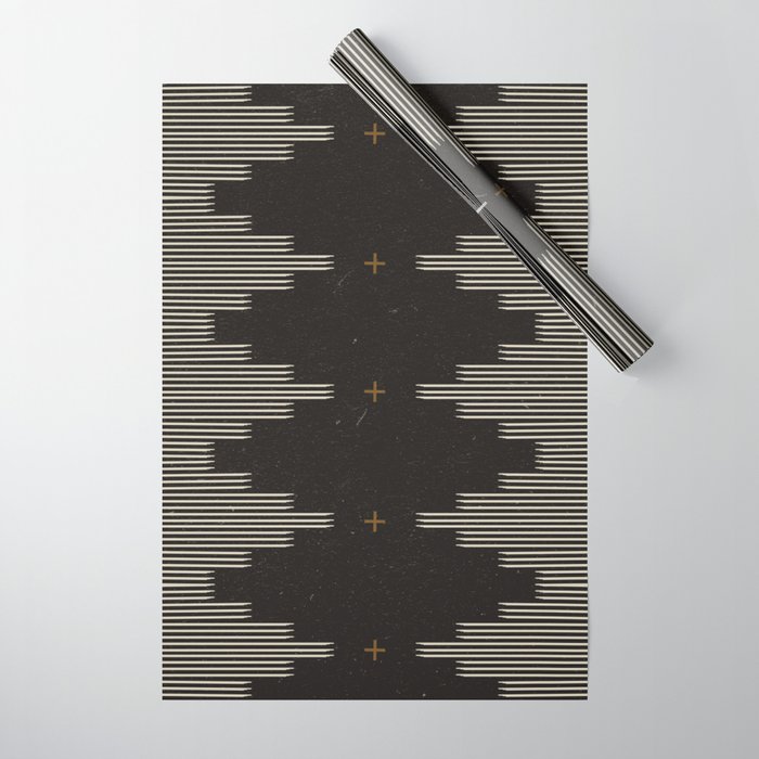 Southwestern Minimalist Black & White Wrapping Paper