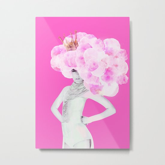 Cotton Candy Queen Metal Print