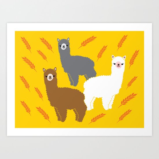 The Alpacas Art Print