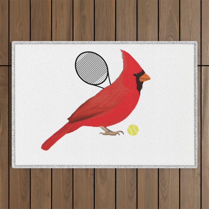 Tennis Cardinal Outdoor Rug