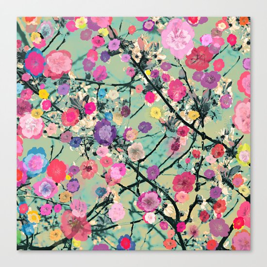 Floral abstract(60) Canvas Print
