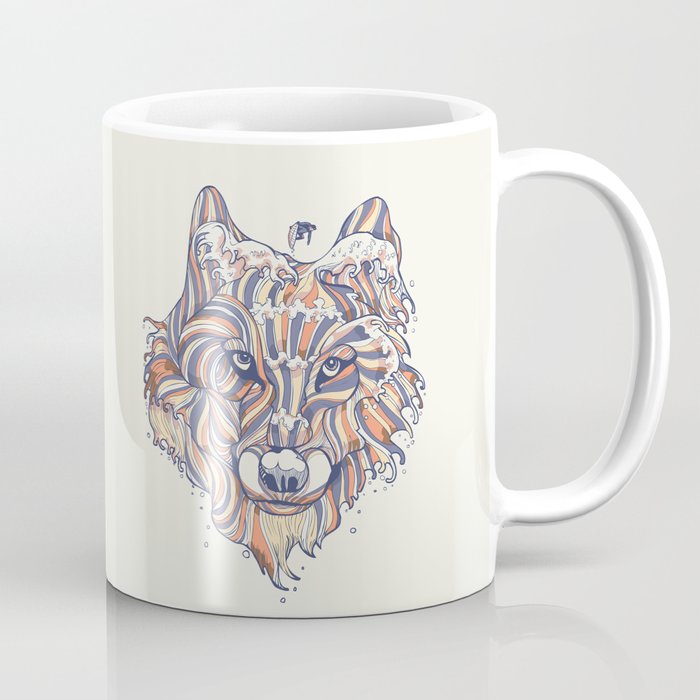 Wave Wolf Coffee Mug