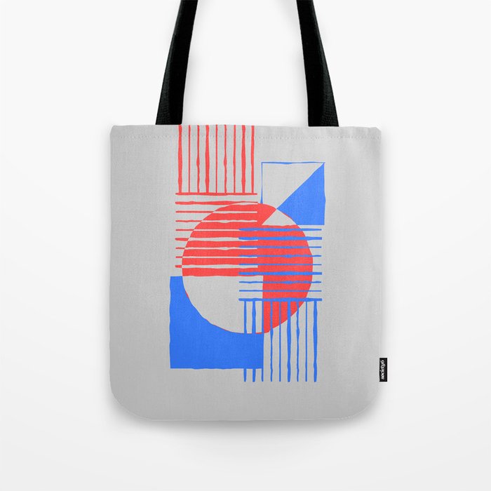 Stripes and punch holes -01C Tote Bag
