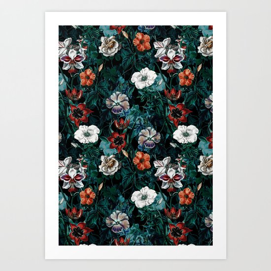 NIGHT FOREST XXI Art Print