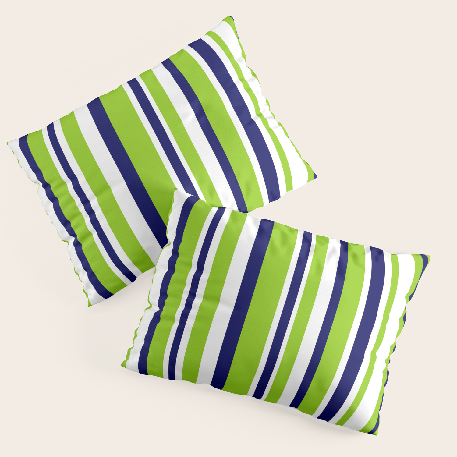 lime green pillow shams