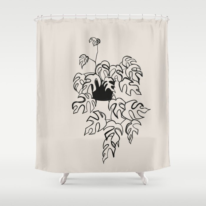 Potted plant Art  Shower Curtain