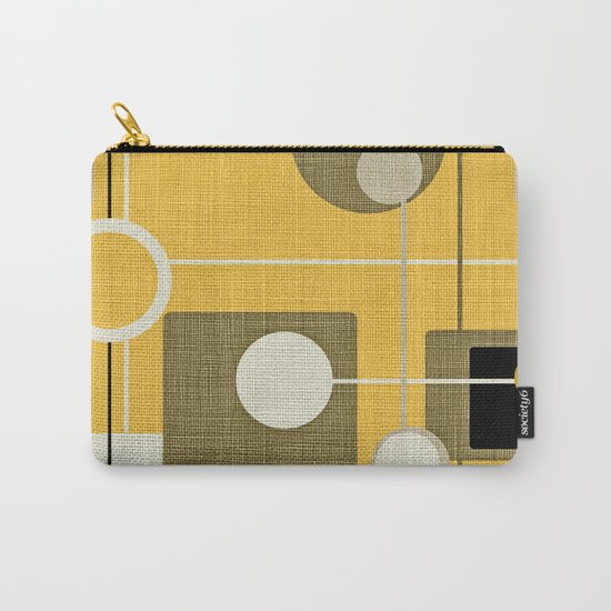 orbs and square gold yellow Carry-All Pouch