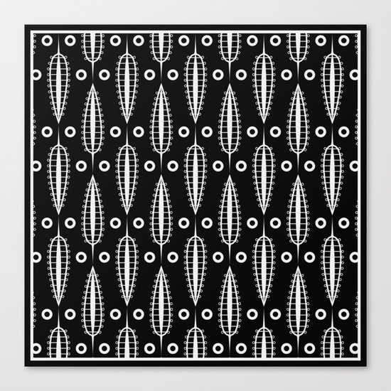 Art Deco No. 20 Fishnet white sheets . Canvas Print