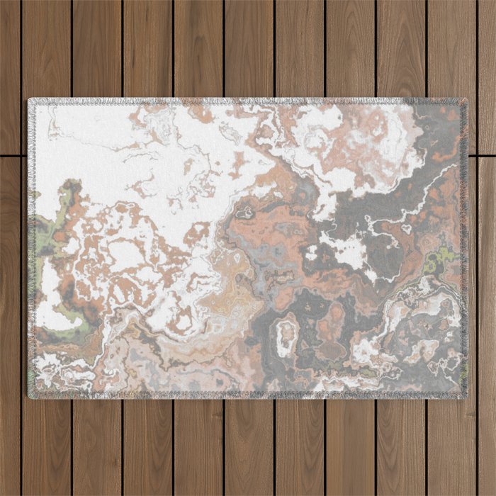 Abstract Marble Texture 82 Outdoor Rug