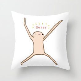 Honest Blob - Butts Throw Pillow