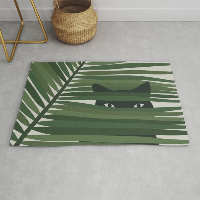 Cat and Plant 53 Rug