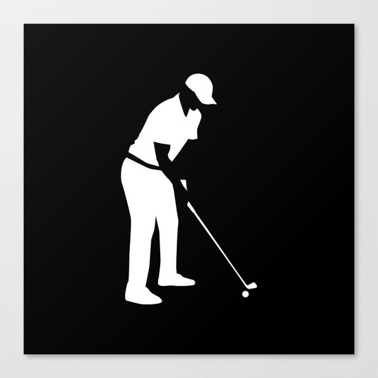 Golf player Canvas Print