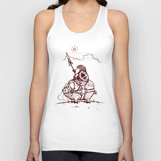 Nature Warriors: Battle Hedgehog Unisex Tank Top