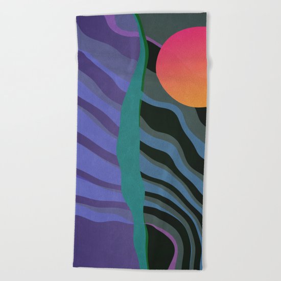 Crepuscular Streams Beach Towel