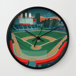 Baseball Wall Clock | Sport, Team, Cleveland, Digital, Downtown, Ohio, Arena, Drawing, Baseball, Sports 