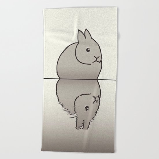 rabbit-15 Beach Towel