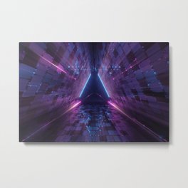 Laser Lights  Metal Print