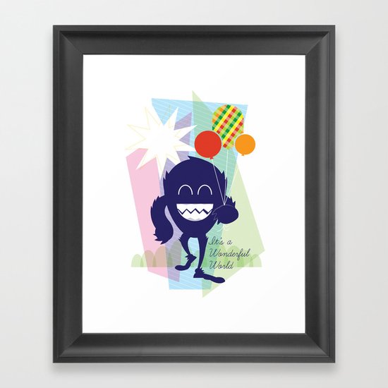 It's a Wonderful World Framed Art Print