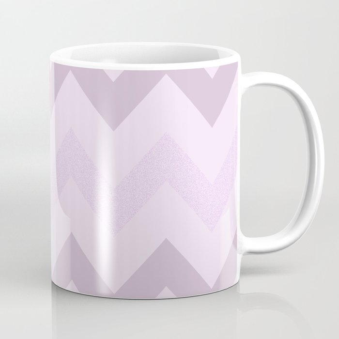 Lilac Glitter Chevron - by Rui & Cheryl Coffee Mug