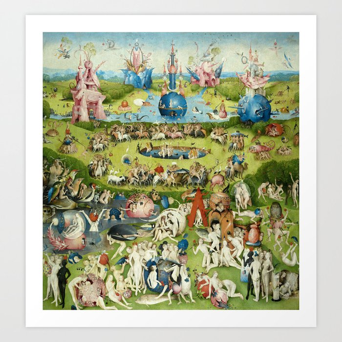 Hieronymus Bosch Art Print, Garden Of Earthly Delights Large Print