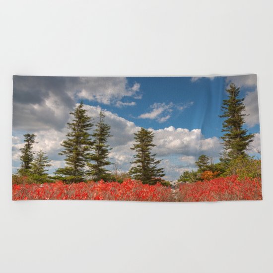 Autumn Huckleberry Wonderland Beach Towel
