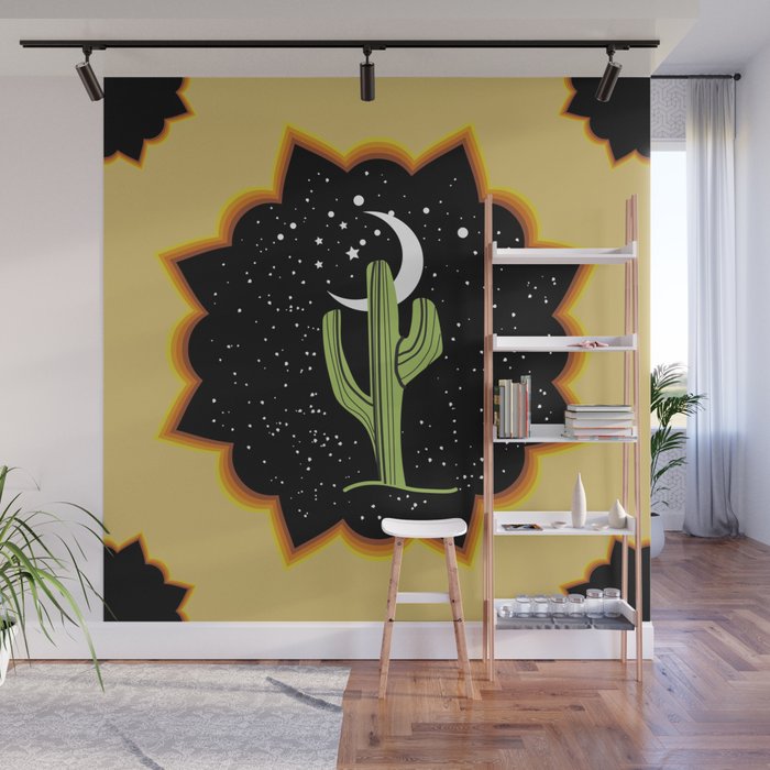 Cactus Country Wall Mural By Mabouk Society6